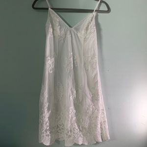 Woven Ivory Lace Dress NWT